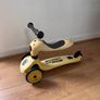 Scooter 2-in-1 with seat & 3 wheels - Highwaykick 1 Lemon Image 2