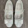 Girls White Patent Communion Shoes: Size 2 Image 2