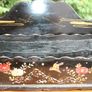 Antique Hand Painted Papier Victorian Mail Holder  Art 12" X 8" Image 2