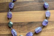 Navajo Chunky Purple Amethyst Necklace | Sterling Silver