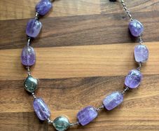 Navajo Chunky Purple Amethyst Necklace | Sterling Silver