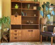 Mid century modern wall unit / storage display unit