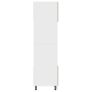 Microwave Cabinet Sonoma Oak 60x57x207 cm Chipboard Image 2