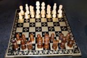 Rare handmade metal chessboard
