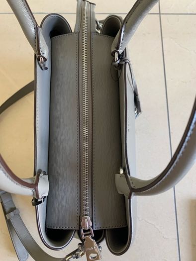 DKNY Taupe Paige Satchel Handbag