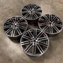 21" Inch Porsche Macan Turbo Style Wheels Gunmetal polished 5x112 66.6 Image 7