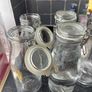4 Ikea bottle shaped jars and 1 jug Image 2