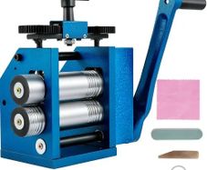 Rolling Mill 4.4"/112mm Jewelry Rolling Mill Machine Gear Ratio 1:2.5 Wire Roller Mill 0.1-7mm Press Thickness Manual Combination