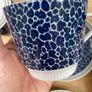 Vintage Mid-Century Stadtlengsfeld CP Porcelain Tea Set Blue Pebble Image 8