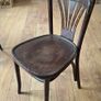 Set of 4 Bentwood Chairs Fameg Bistro Fan Image 2