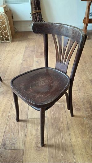 Set of 4 Bentwood Chairs Fameg Bistro Fan