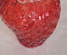 Strawberry Shaped Glass Vase