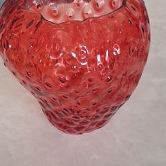 Strawberry Shaped Glass Vase