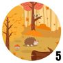 Round Mouse Pad in High-Resolution Print Autumn Theme or Personalised Next Day Dispatch Image 4