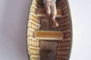 Vintage Wade Porcelain Fishing Man Asleep In Boat Figure
