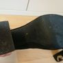embroidered suede and leather platform ankle boot size 7 Image 4