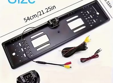 Registration Plate Frame with 12V Rear View Camera