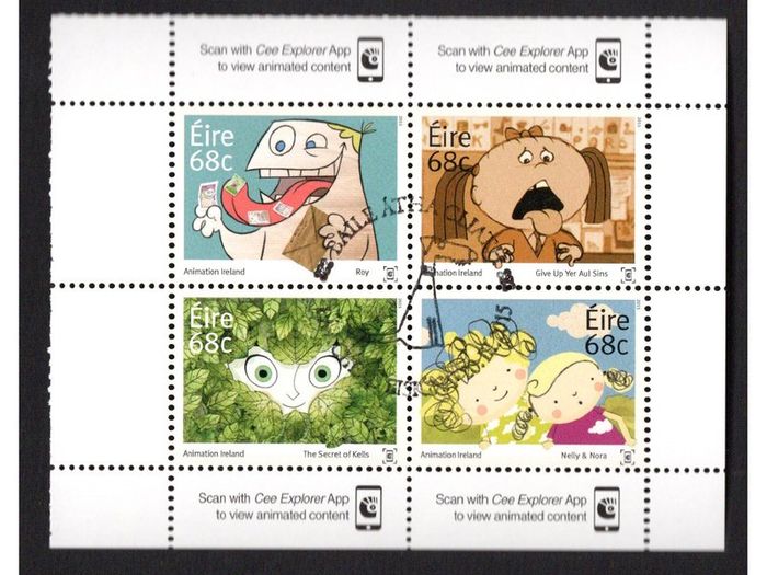 2015 Ireland Animation Ireland Commemorative Stamps Fine Used with First Day Issue cancel
