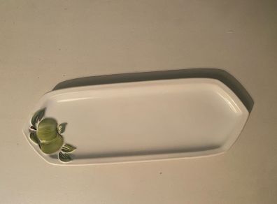 Vintage large 13 inch long Apple decorated hi Carltonware  tray