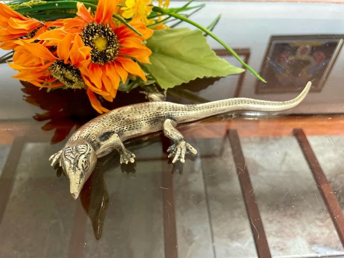 Peerage Brass Lizard Post War 1950s 25 cm