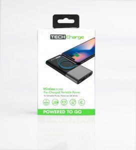 Tech Charge 8000 Wireless Pre Charged Portable Power