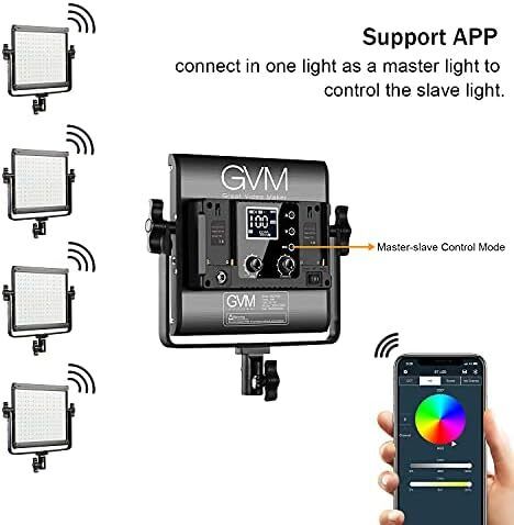 LED Video Light Panel, RGB Video Lighting with APP Control, 800D Studio LED Photography Lighting with Tripod Kit, 18 Kinds Lights Scene LED Light Panel for YouTube Studio Video