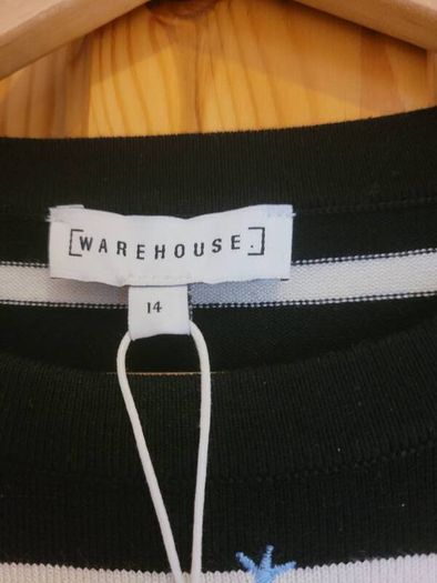 Warehouse New Striped Star Jumper