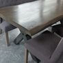 Solid Wood Dining Table with Chairs & Bench 6 Seater Image 3