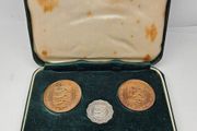 Guernsey Proof 1956 Double Coin Set Scarce Stunning Gem Coins