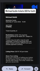 michael buble tickets