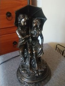 Bronze style table lamp