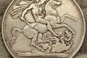 Great Britain Silver 1894 Crown Nice Grade