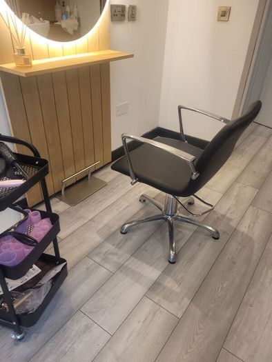 Basin and styling chairs