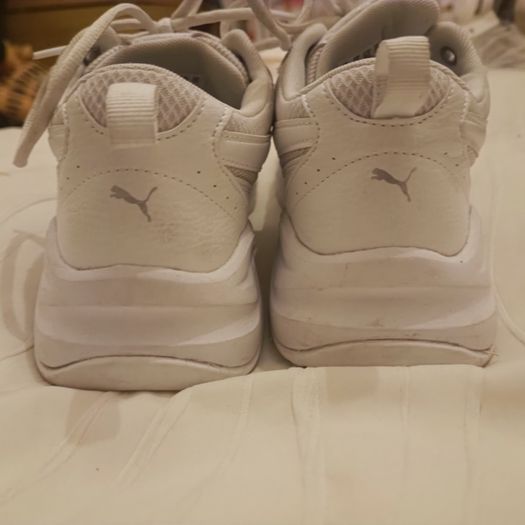 Puma White Runners size 6