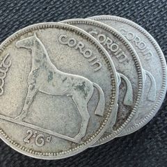 3 Silver Half Crowns