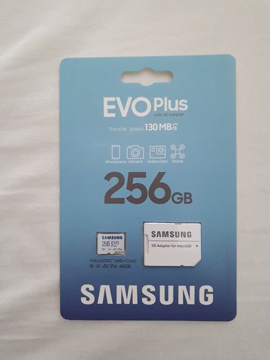Genuine Samsung Evo Plus 256gb v30 a2 MicroSD