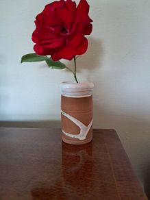 Stephen Pearce Pottery Cylindrical Barrel Vase