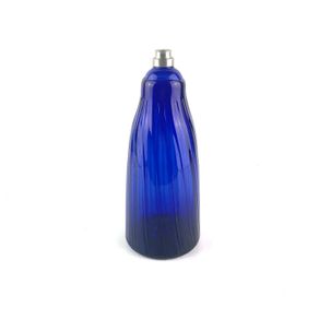 Vintage cobalt blue glass decanter bottle