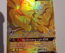 Ultra Necrozma GX (Dragon Majesty 78) gold secret rare pokemon card