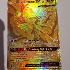 Ultra Necrozma GX (Dragon Majesty 78) gold secret rare pokemon card