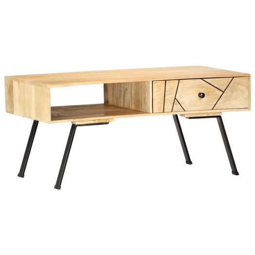 Coffee Table 95x50x42 cm Solid Mango Wood