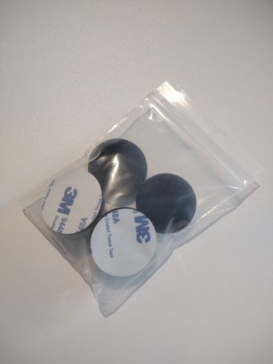 Last two 4pcs 2.54cm Silicone Isolation Pads, Non-Skid Isolation Feet With Adhesive Free inspection