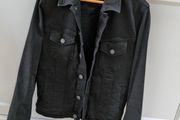Mens black denim jacket