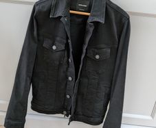 Mens black denim jacket