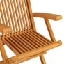 Folding Garden Chairs 4 pcs Solid Teak Wood Image 4