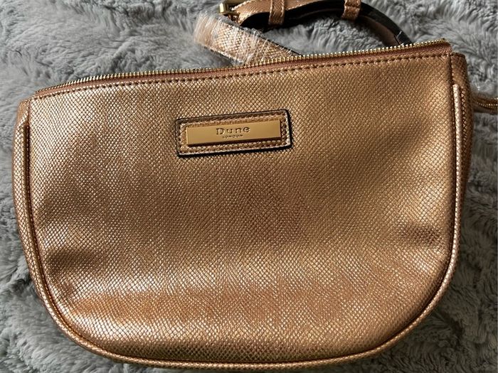 Dune Gold Snake Skin Waist Belt Bag New