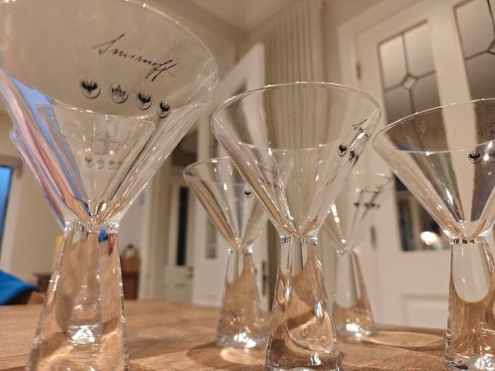 Smirnoff Cocktail / Martini Glasses x6