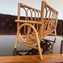 Vintage MCM Bamboo Magazine Rack Image 6