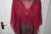 Chiffon blouse, tunic size 10
