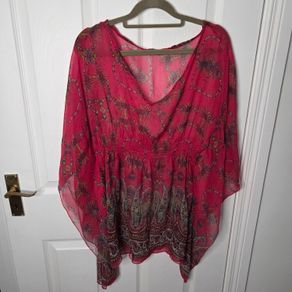 Chiffon blouse, tunic size 10
